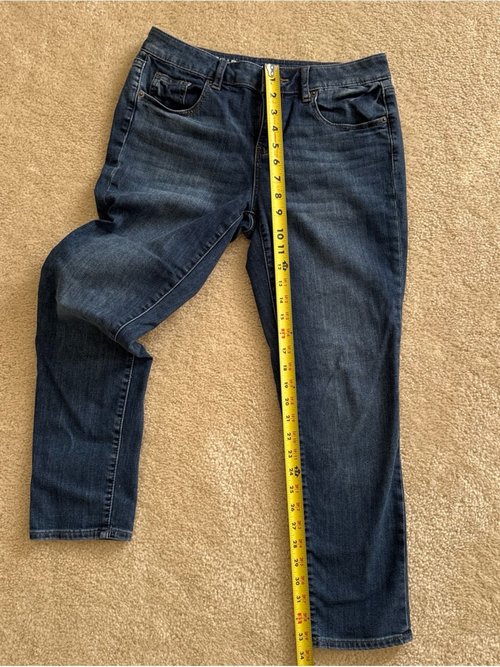DKNY Soho Boyfriend Jeans in dark blue wash